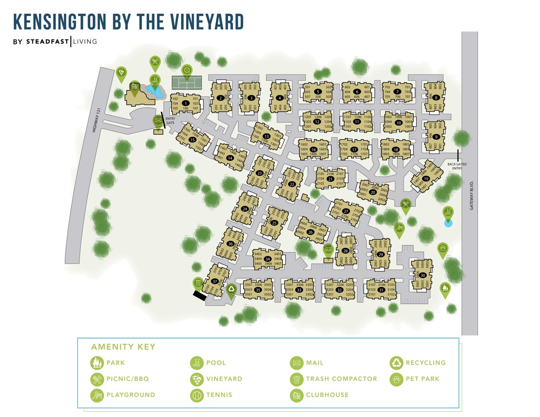 Kensington by the Vineyard - Community Map